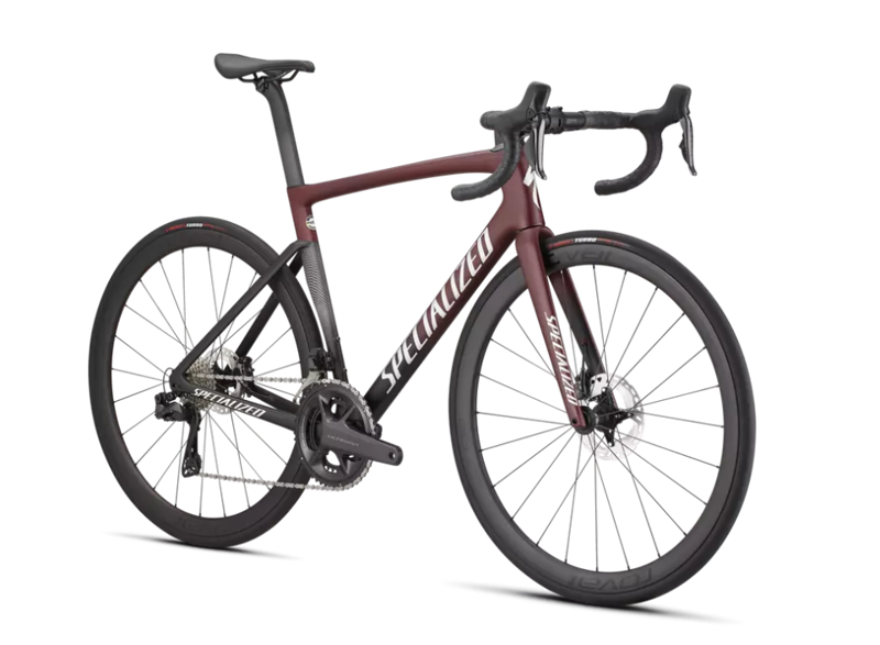 Specialized Tarmac SL7 Expert Road Bike Ultegra Di2 2023 in Maroon Black Silver-5